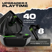 WINGS Wings Phantom Pro Gaming Earbuds with LED Battery Indicator - White - White