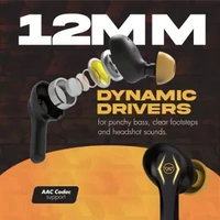 WINGS Wings Phantom Pro Godlike Gaming Earbuds with LED Battery Indicator