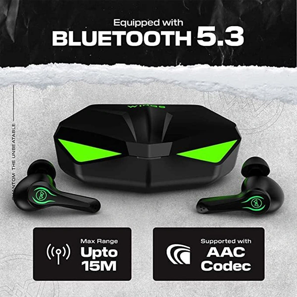 WINGS Wings Phantom Truly Wireless In Ear Earbuds - Black