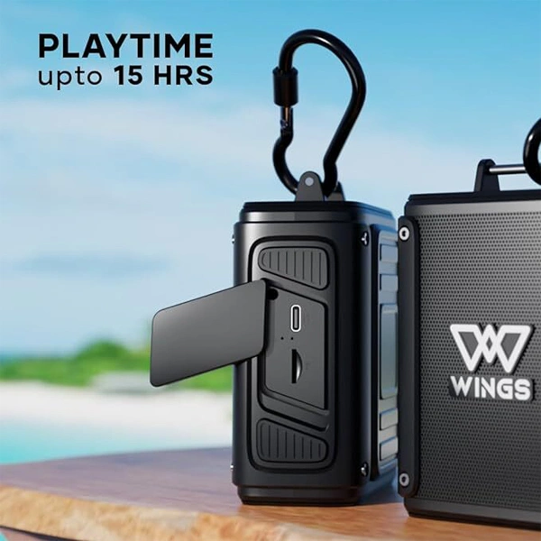 WINGS Wings Rave 100 Bluetooth Speaker with Powerful RMS 5 watt Output