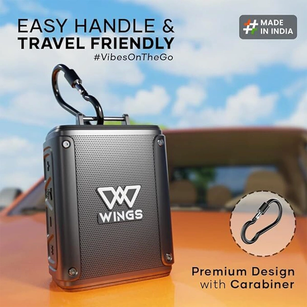 WINGS Wings Rave 100 Bluetooth Speaker with Powerful RMS 5 watt Output