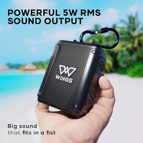 WINGS Wings Rave 100 Bluetooth Speaker with Powerful RMS 5 watt Output