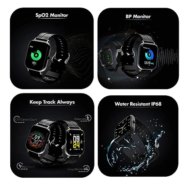 WINGS Wings Strive 100 1.4 inches Full Touch IPS Screen Smart Watch