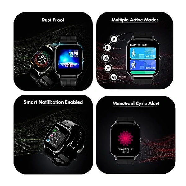 WINGS Wings Strive 100 1.4 inches Full Touch IPS Screen Smart Watch