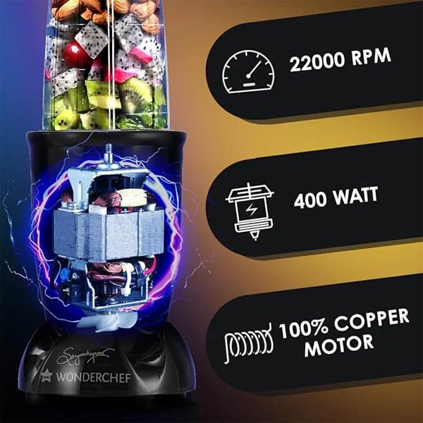 Wonderchef Nutri-blend Juicer, Mixer, Grinder 400W Complete Kitchen Machine