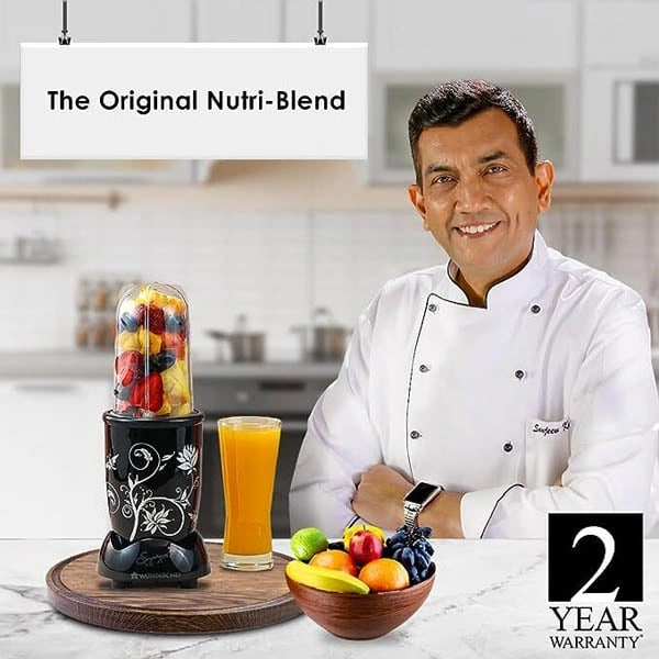 Wonderchef Nutri-blend Mixer, Grinder & Blender Powerful 400W 22000 RPM Motor