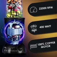 Wonderchef Nutri-blend Mixer, Grinder & Blender Powerful 400W 22000 RPM Motor