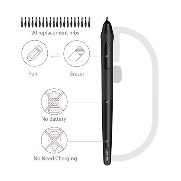 XP-Pen XP-PEN StarG640S Android Supported Graphics Drawing Tablet - Black