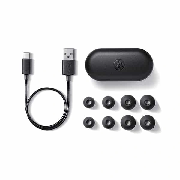 Yamaha TW-E3B True Wireless Earbuds - Black - Black