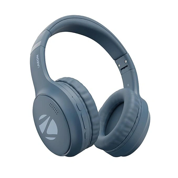 Zebronics AEON Wireless Headphone with 110h Battery Backup - Blue - Blue