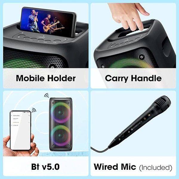 Zebronics Barrel 200 Bluetooth 5.0 Portable Speaker