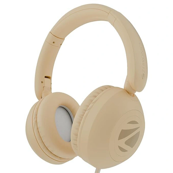 Zebronics Boom Wired Headphone - Beige - Beige