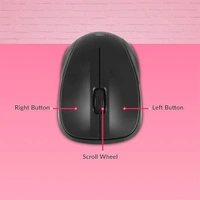 Zebronics COMPANION-107 Wireless Laptop Keyboard Mouse - Black, New