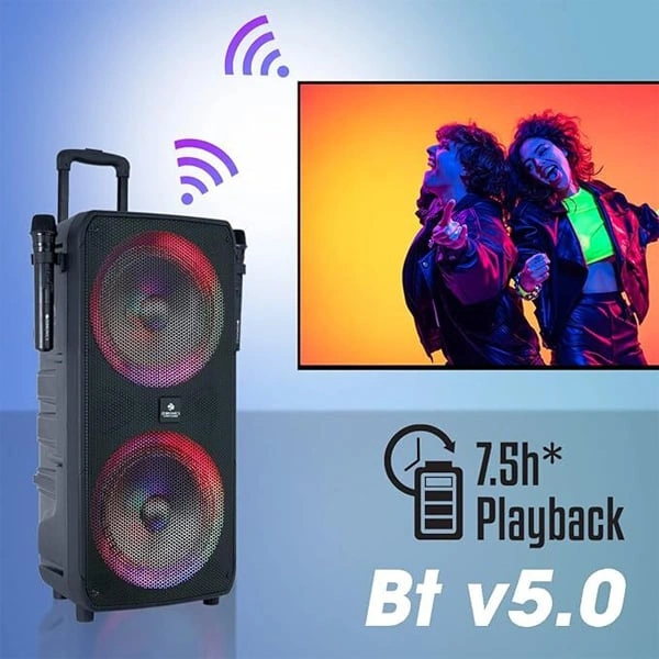 Zebronics JOLT Plus 100 Watts Trolley DJ Speaker