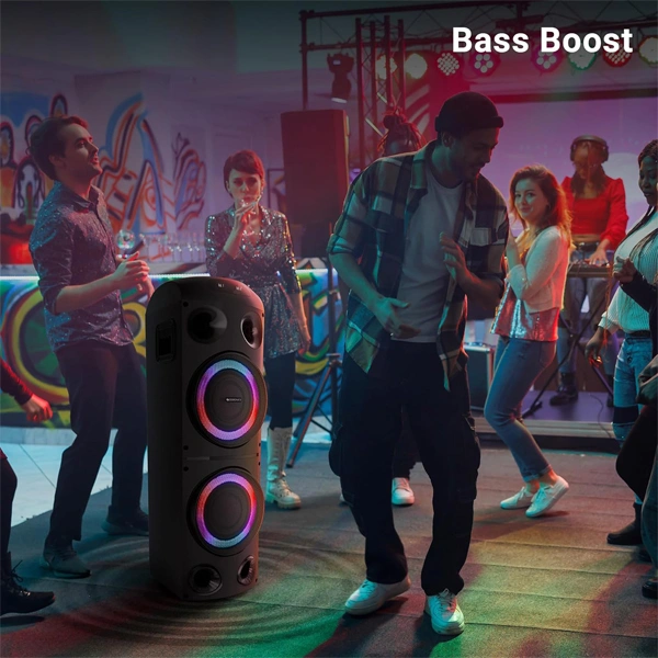 Zebronics Knock Party DJ Speaker Dual Wireless UHF Mic