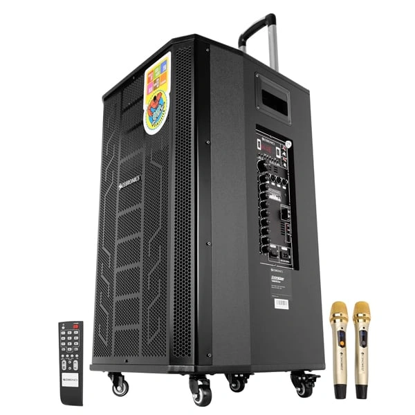 Zebronics Metal PRO Powerful DJ Trolley Speaker With UHF Wireless Mic