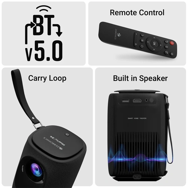 Zebronics ZEBRONICS PIXAPLAY 24 Smart LED Vertical Projector