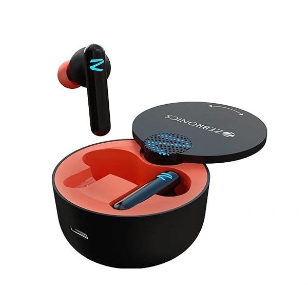 Zebronics Sound Bomb G1 Gaming Bluetooth True Earbuds - Black/Red - Black/Red