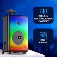 Zebronics Thump 250 24 Watts RMS Trolley Speaker - Black, Blue, Green