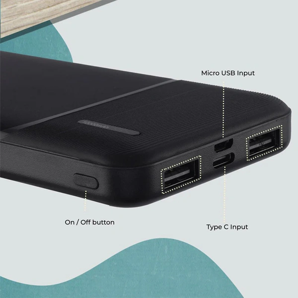 Zebronics Zeb- MB10000S9 Power Bank - Blue - Blue