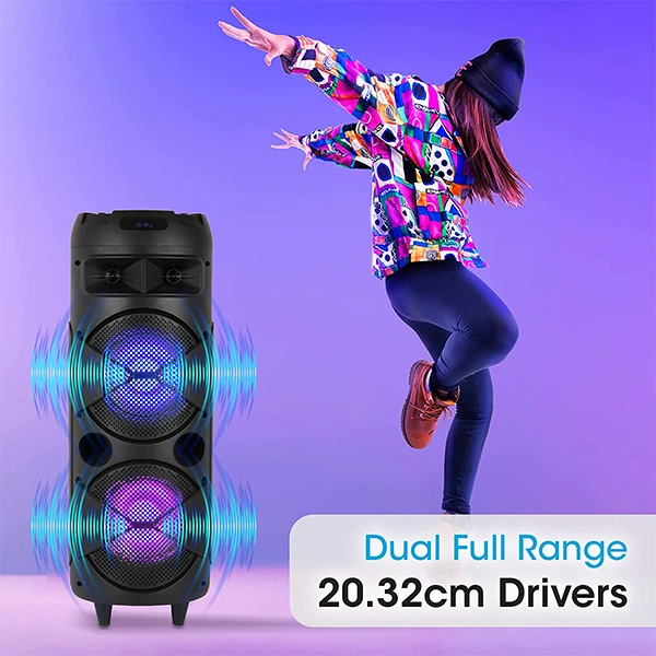 Zebronics ZEB-450 48 Watt Moving Monster Trolley 2X8L Speaker