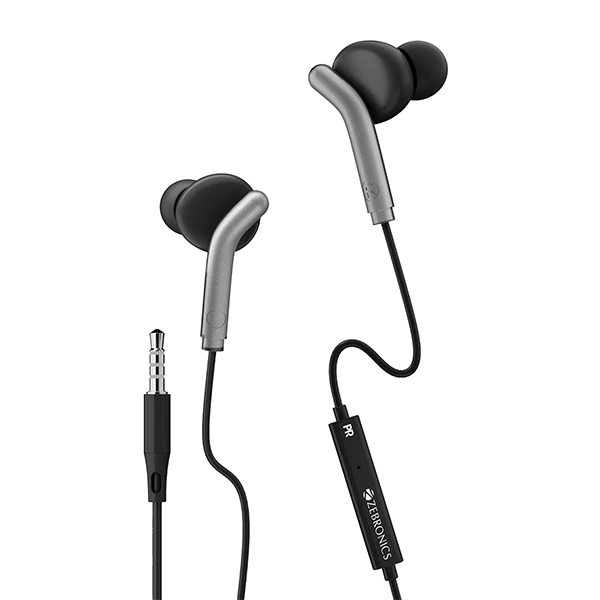 Zebronics ZEB-Bro in Ear Wired Earphones with Mic - White