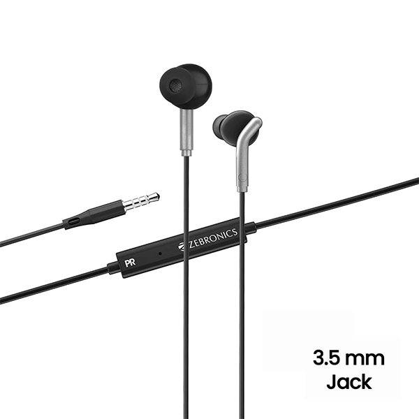Zebronics ZEB-Bro in Ear Wired Earphones with Mic - White