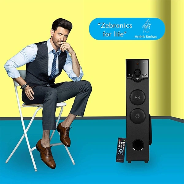 Zebronics ZEB-BT460 RUF Tower Speaker With Mic