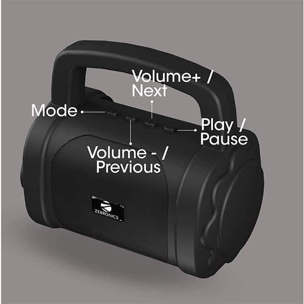 Zebronics Zeb-County 3 Portable Wireless Speaker - Blue - Blue