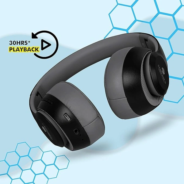 Zebronics Zeb-Dynamic with Bluetooth Supporting Headphone - Blue - Blue