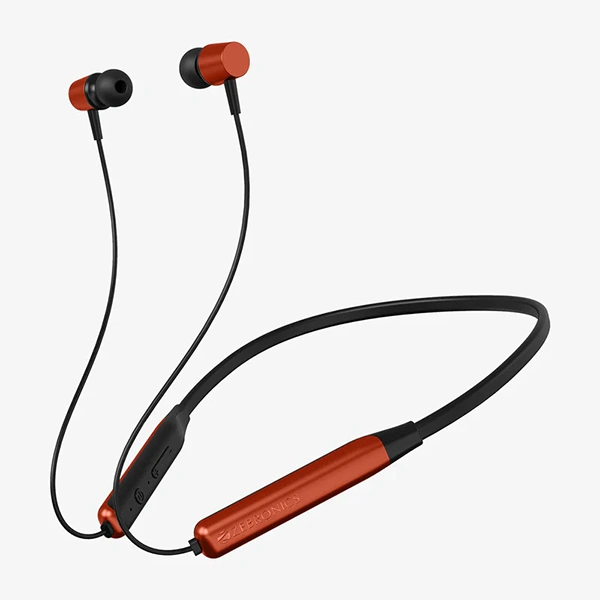 Zebronics Zeb-Evolve Wireless Bluetooth in Ear Neckband - Orange - Orange