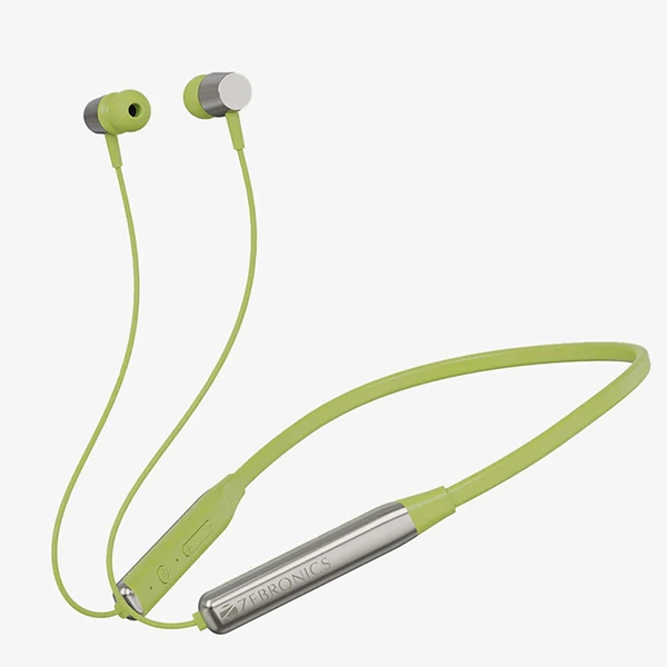Zebronics Zeb-Evolve Wireless Bluetooth in Ear Neckband - Metallic Yellow - Metallic Yellow