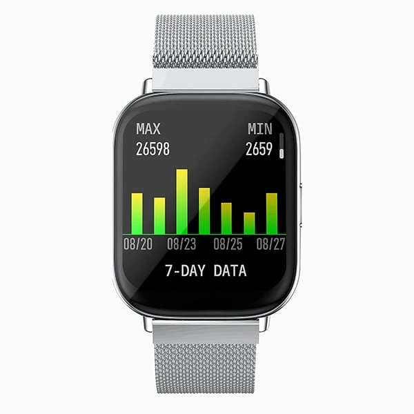 Zebronics ZEB-FIT5220CH Smart Fitness Watch With  IP68 Water Proof - Black, White