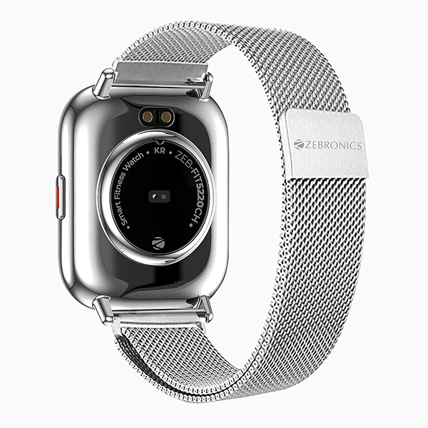 Zebronics ZEB-FIT5220CH Smart Fitness Watch With  IP68 Water Proof - Black, White