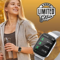 Zebronics ZEB-FIT5220CH Smart Fitness Watch With  IP68 Water Proof - Black, White