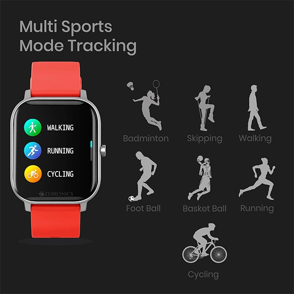 Zebronics Zeb-FIT920CH Smart Fitness Watch - Black, White
