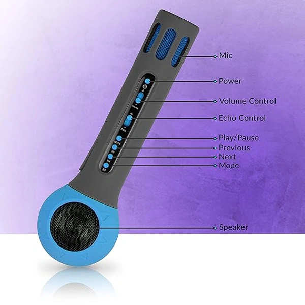 Zebronics Zeb-Fun 3 W Bluetooth Speaker - Blue - Blue
