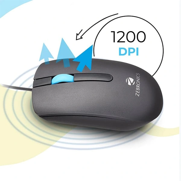 Zebronics Zeb-Juggle Wired Optical Mouse