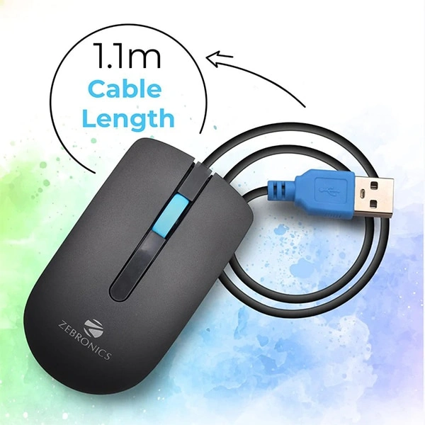 Zebronics Zeb-Juggle Wired Optical Mouse