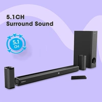 Zebronics ZEBRONICS ZEB-JUKE BAR 7400 PRO 5.1 channel soundbar with 6.5” subwoofer, 180W RMS