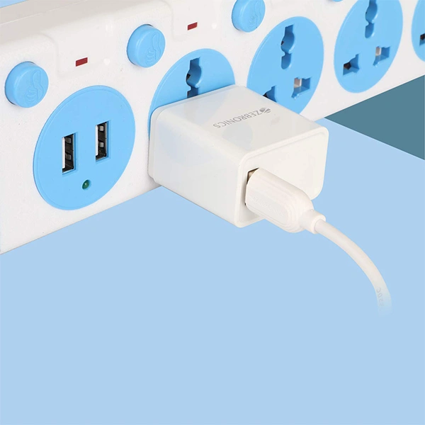 Zebronics Zeb-Ma5311Q 18 W Single Port Charging Adapter - Black, White