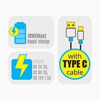 Zebronics Zeb-Ma5311Q 18 W Single Port Charging Adapter - Black, White