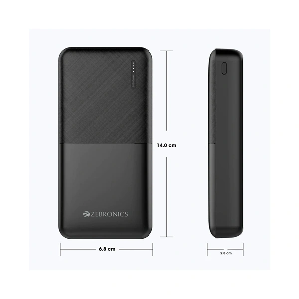 Zebronics Zeb-MB20000R3 20000mAh Power Bank - White