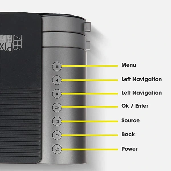 Zebronics ZEB-PIXAPLAY 12 LED Projector