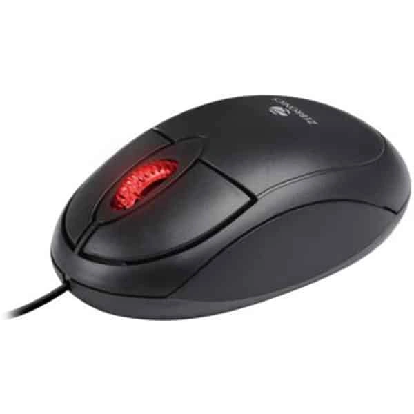 Zebronics ZEB-RISE Wired Optical Mouse (USB 2.0, Black) - Black, New