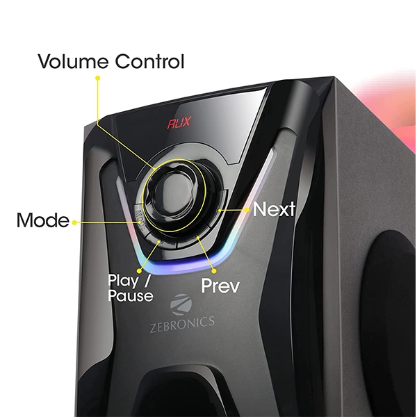 Zebronics Zeb-Sonata 4.1 Channel Home Theater Speaker with Subwoofer