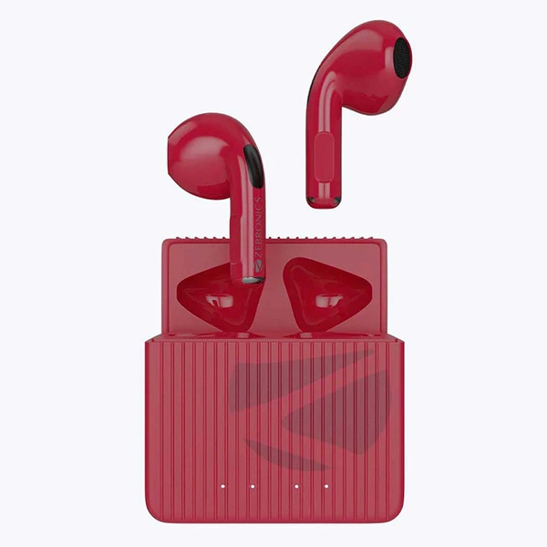 Zebronics Zeb-Sound Bomb 3 TWS Wireless Earbuds - Red - Red