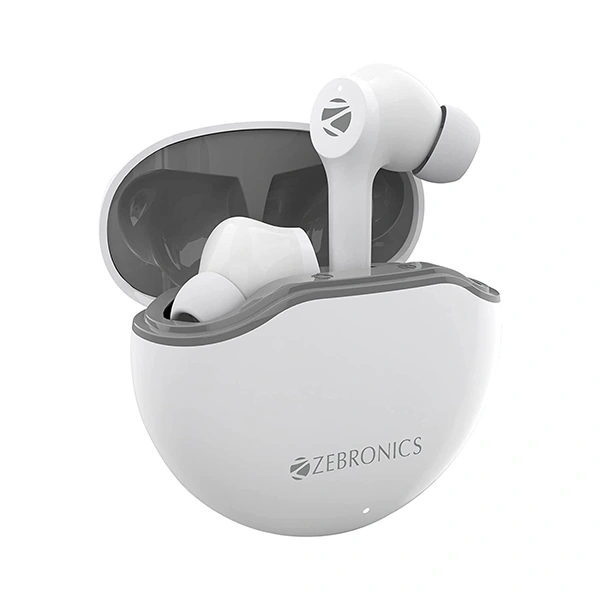 Zebronics Zeb-Sound Bomb 4 Wireless Earbuds - White - White