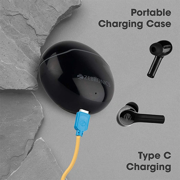 Zebronics Zeb-Sound Bomb 4 Wireless Earbuds - White - White