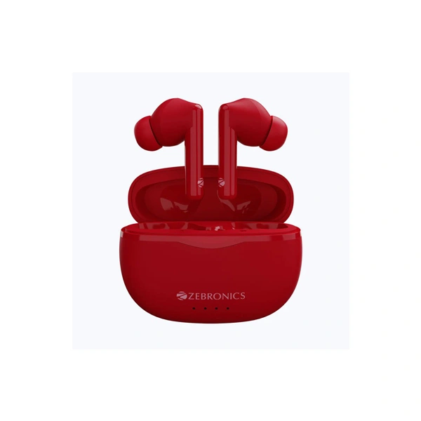 Zebronics Zeb-Sound Bomb 5 Wireless Earbuds - Red - Red